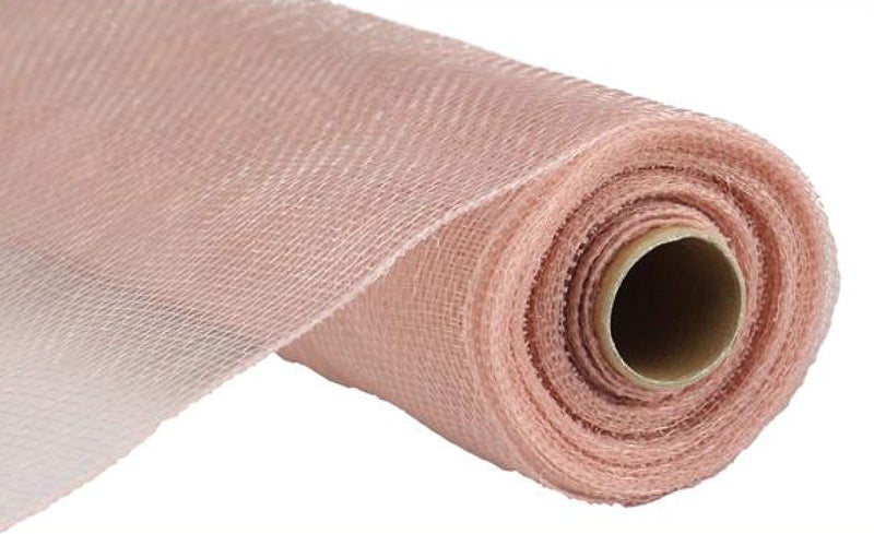 Craig Bachman 10 inch x 30 feet Deco Poly Mesh Ribbon (New Rose Gold) - Image 1